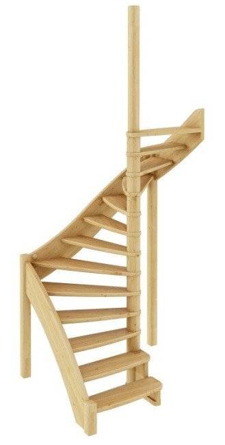 Деревянная лестница ЛС-01м под покраску
