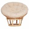 Кресло PAPASAN ECO/ПАПАСАН ЭКО P115-1/SP STD /c подушкой, ремешками/ диаметр подушки 129 см, 115x101x92 см, Natural (натуральный), ткань Старт Natural (натуральный)