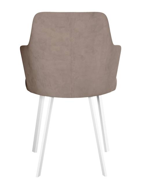 Стул DikLine 245 поворотный, К4 капучино, ножки белые Стул DikLine 245 поворотный, К4 капучино, ножки белые