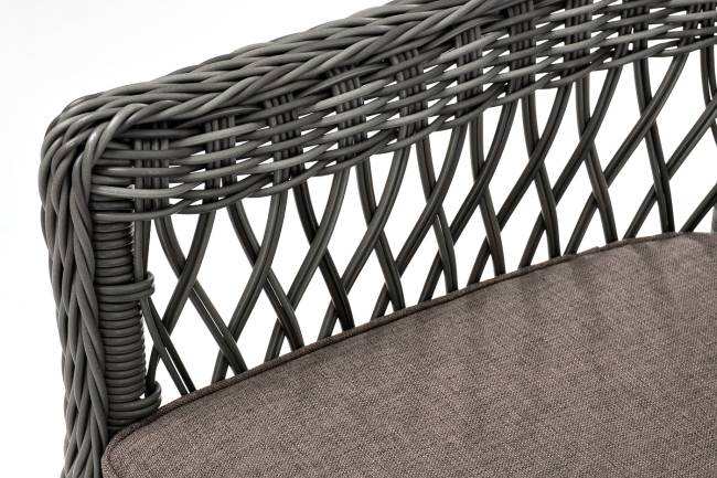 "Сицилия" плетеный стул из искусственного ротанга, цвет графит