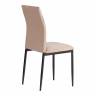 Стул CAPRI (mod. 39) металл, вельвет, 49.5 х 41 х 93,5 см, Beige (бежевый) HLR8 / черный (Комплект из 4 шт.)