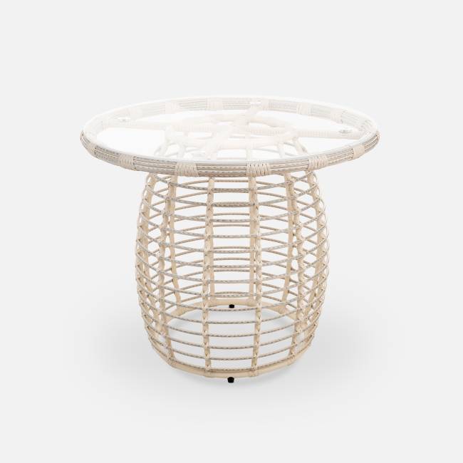 Стол Lotus D930 СТ обеденный (с упаковкой) Доминикана, RAL 1013, CT.Белый сатин