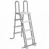 Лестница для бассейнов до 122см, 3 ступеньки, с площадкой, с защитой