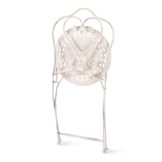 Комплект (стол + 2 стула) Secret de Maison Monique (mod. PL08-6241.6242) металл, стол:62*73, стул: 48*40*93, Античный белый (Antique White) Античный белый (Antique White) металл