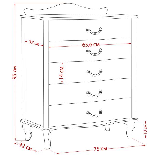 Комод Leset "Джульетта" Венге