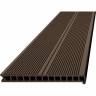 Ступень из ДПК DECKRON пустотелая с брашингом, 320*28*4000, венге