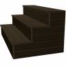 Ступень из ДПК DECKRON пустотелая с брашингом, 320*28*4000, венге