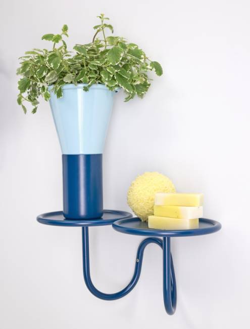 Ваза для цветов Mimosa аквамарин, нефтяной синий Ø195х310 мм