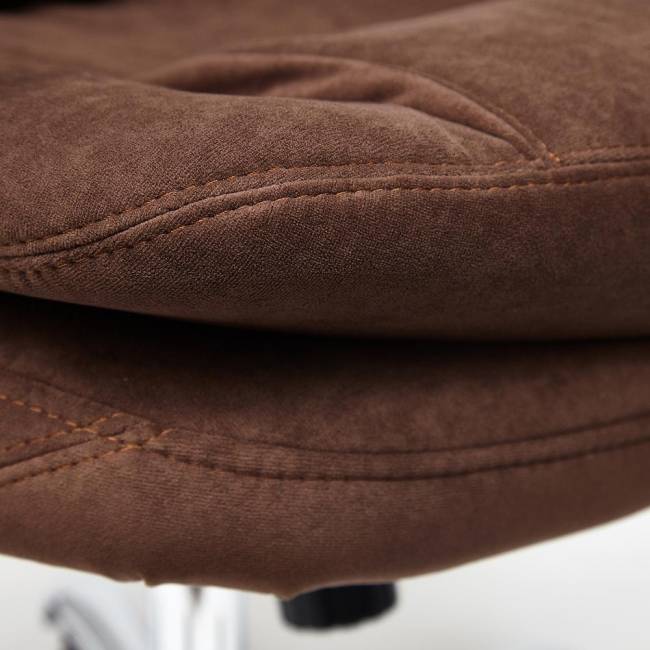 Кресло SOFTY LUX  флок , коричневый, 6 коричневый флок